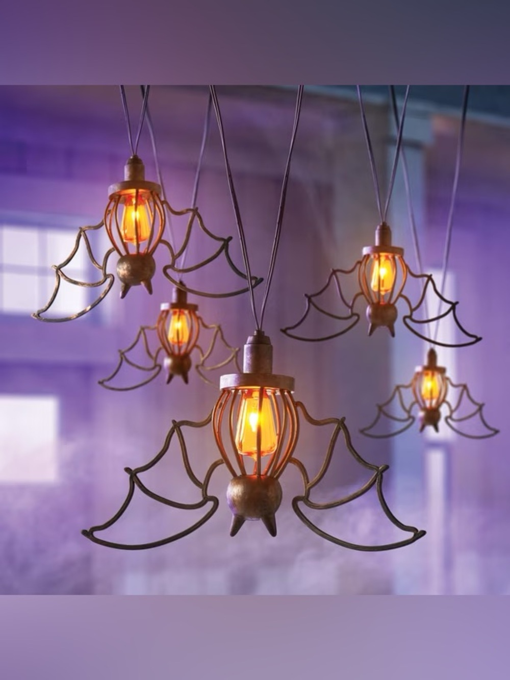 Halloween Flame Lights, Set of 5
